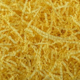 Caleihd Crinkle Cut Paper Grass Cushion Paper Streamer for Christmas Wedding Birthday Bridesmaid Engagement Craft Gift Boxes Bags Filler Decoration 4.5oz Yellow