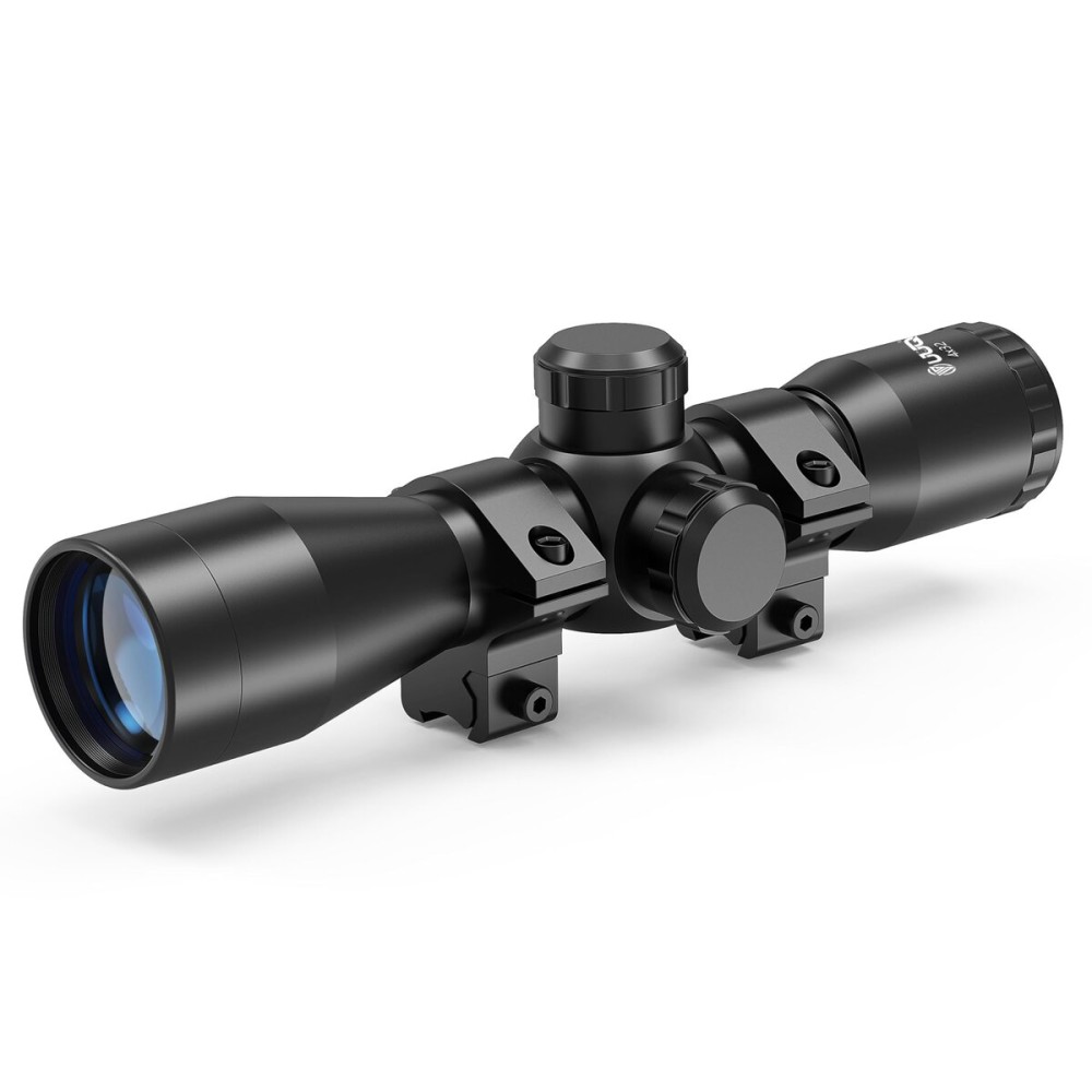 UUQ Tactical 4X32 Compact .223 .308 Scope Rangefinder Reticle/w 20mm Picatiny or 11mm Dovetail Ring Mounts (11mm Dovetail)