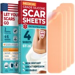 Medical Grade Silicone Scar Tape - 1.6x120 - Visible Difference on Surgical & Keloid Scars - Reusable Silicone Scar Sheets - Easy to Use Silicone Tape for Scars