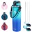 TOPBADE 32oz Insulated Water Bottle with Straw Lid & Spout Lid & Paracord Handle, Stainless Steel Water Bottle Wide Mouth, Double Wall for Women Men Gym Fitness Outdoor GREEN BLUE
