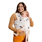 Moby Baby Wrap Carrier Featherknit for Newborns to Toddlers (8-33lbs), Infant Sling Carrier, Lightweight & Hands Free Design, Adjustable for All Body Types (Disney\'s Mickey Mouse All Ears)