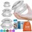 Lure Essentials Edge Silicone Cupping Set, Cupping Kit for Massage Therapy, Long Lasting Cups for Professional & Home Use, Body Sculpt Cup for Cellulite, Ultra Transparent Clear