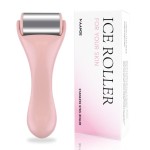 MAANGE Ice Roller for Face 1 Piece Stainless Steel Facial Roller Ice Face Roller for Puffiness,Migraine,Pain Relief and Skin Care (Pink)