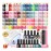 phoenixy 71 Pcs Gel Nail Polish Kit with U V Light, 55 Colours Gel Polish with 5 Pcs Base Top Coat Manicure Starter Nail Polish Set Christmas Gifts for Women ST9018