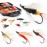Fly Fishing Flies Assortment Kit Dry Wet Nyphms Tenkara Popper Streamer Woolly Bugger for Trout Bass Salmon Steelhead with Fly Box (60pcs-Salmon Steelhead Flies Kit with Waterproof Fly Box)