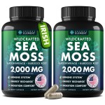 Sea Moss Capsules - Irish Sea Moss Advanced with Burdock Root, Bladderwrack & Muira Puama for Immunity, Gut, & Energy - Superfood Sea Moss Supplements w/Raw Sea Moss Powder (2 Pack)