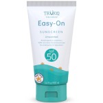 TruKid Easy On Mineral Sunscreen SPF 50 - All Natural Kids & Baby Sunscreen for Face & Body, Non-Toxic Zinc Oxide Sunblock Protection for Sensitive Skin, Unscented, FSA Eligible, Travel Size 3.4oz
