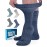 Doctor\'s Select Bamboo Viscose Diabetic Socks Women - 4 Pairs Crew Socks Women Size 9-11 Extra Wide