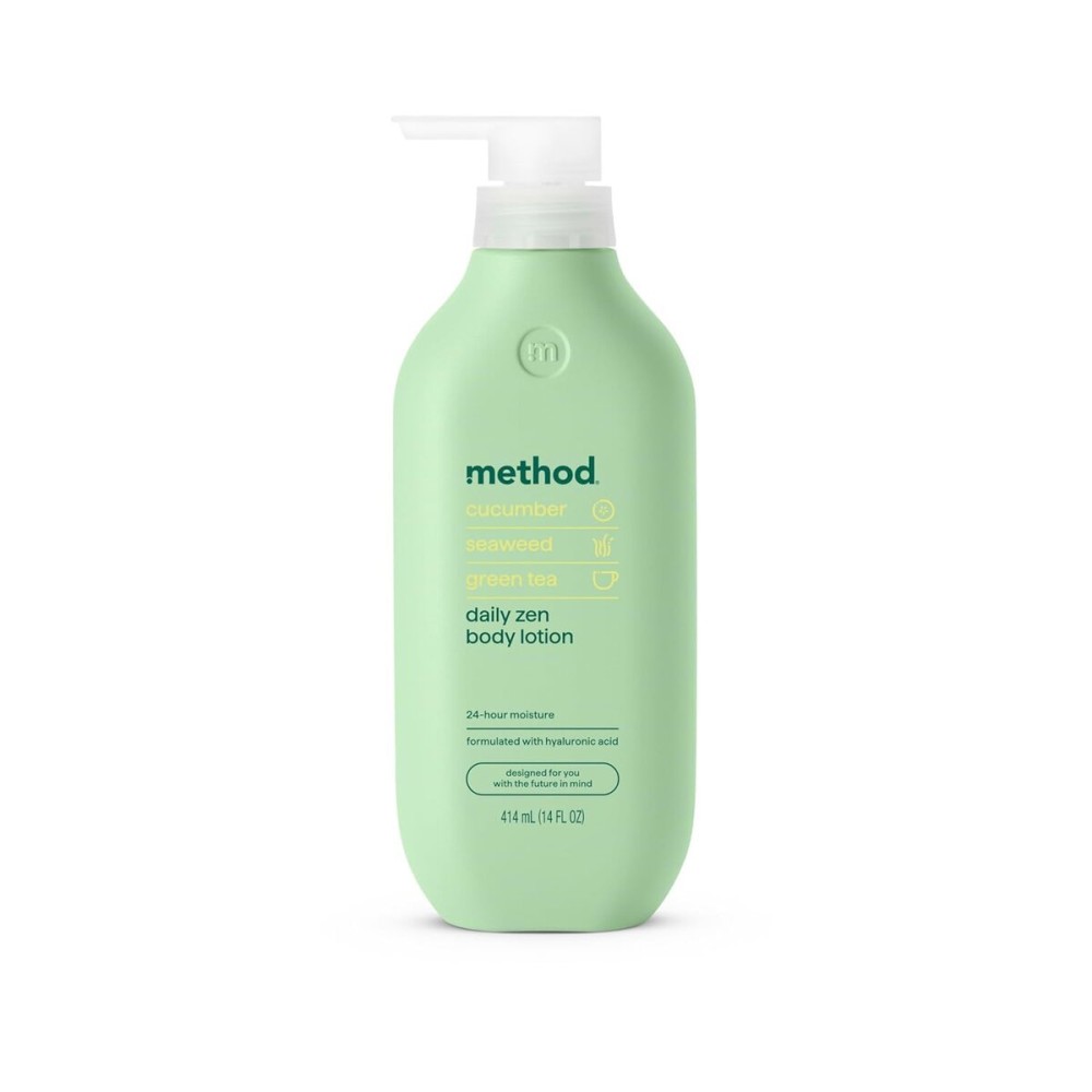 Method Body Lotion, Daily Zen, Cucumber, Seaweed + Green Tea notes, 24 Hours of Moisture, 14 oz