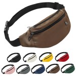 Frenou Fanny Pack For Women And Man Crossbody Bag Cross body Bag With Adjustable Strap For Travel Running Hiking Walking Workout Brown