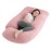 Jcickt Pregnancy Pillow J-Shaped Full Body Pillow, 59 inch Cool Fabric Easy to Remove and Wash, Support Pregnant Women\'s Backs Legs and HIPS, Improve Sleep,Pregnancy Pillow for Women Pink
