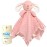 Loveys for Babies, Soft Baby Security Blanket Lovies for Babies, Stuffed Animals Blankie for Newborn Infant with Baby Snuggle Toy, Gilrs Gifts Pink Bunny Security Blanket 16 Inch
