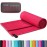 BAGAIL Camping Towel with EVA Case, Compact & Ultra Soft Microfiber Travel Towel - Super Absorbent & Lightweight Quick Dry Towels for Sports, Beach, Gym, Backpacking, Hiking and Yoga - Red, XS