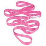 Trideer Stretching Strap Yoga Strap Physical Therapy for Home Workout, Exercise, Pilates and Gymnastics, 10 Loops Non-Elastic Stretch Bands with Aesthetic Packaging for Women & Men (Pink)