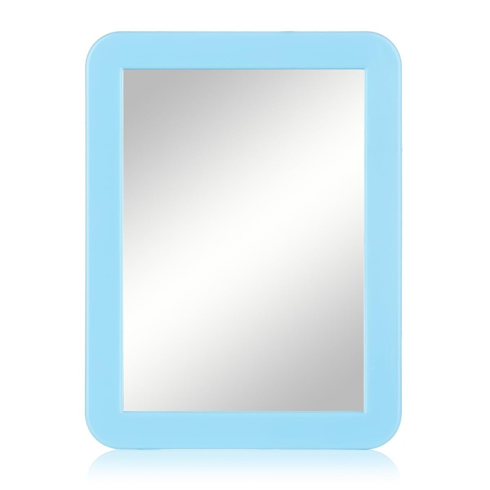 ARTLYMERS Magnetic Locker Mirror, 5x7 Real Glass Small Mirrors for Locker with Magnetic Backing, for School Locker, Bathroom, Household Refrigerator, Locker Accessory (Blue)