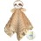 MOVEPAI Baby Security Blanket, Soft Baby Lovey Toy Blanket for Boys and Girls, Snuggle Toy Lovie Newborn Gift, Unisex Nursery Bed Blankets Sloth16 Inch