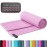 BAGAIL Camping Towel with EVA Case, Compact & Ultra Soft Microfiber Travel Towel - Super Absorbent & Lightweight Quick Dry Towels for Sports, Beach, Gym, Backpacking, Hiking and Yoga - Pink, XS