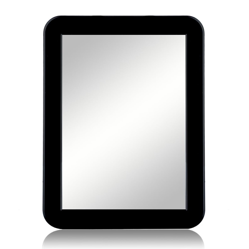 ARTLYMERS Magnetic Locker Mirror, 5x7 Real Glass Small Mirrors for Locker with Magnetic Backing, for School Locker, Bathroom, Household Refrigerator, Locker Accessory (Black)