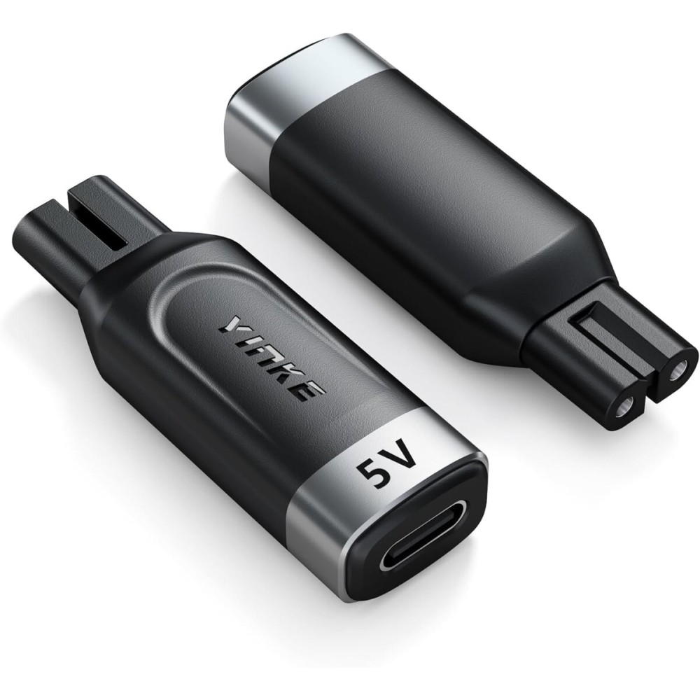 Yinke 5V Type-C Shaver Adapter Charging Converter for Philips Norelco OneBlade QP2724 QP2834 QP4530 S5880/S5885 MG7910 MG9510 QP1924 QP1324, USB-C Shaver Charger Converter Without Charger Cord (1 PC)