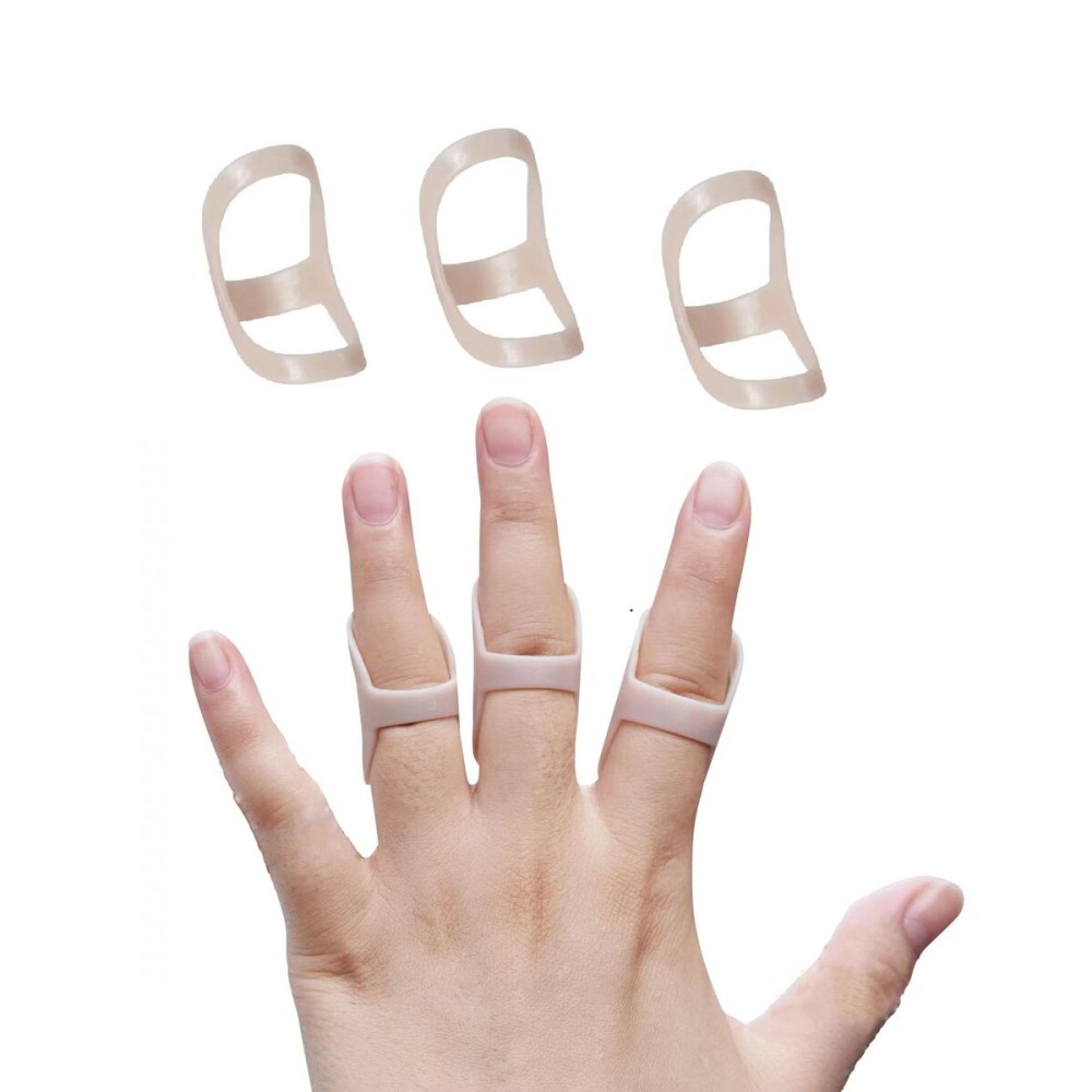 Soft Home 3 Pack Oval Finger Splints Waterproof Finger Splint for Arthritis, Trigger Finger,Mallet Fingers - Trigger Finger splints For Thumb, Index, Middle, Pinky or Ring Finger