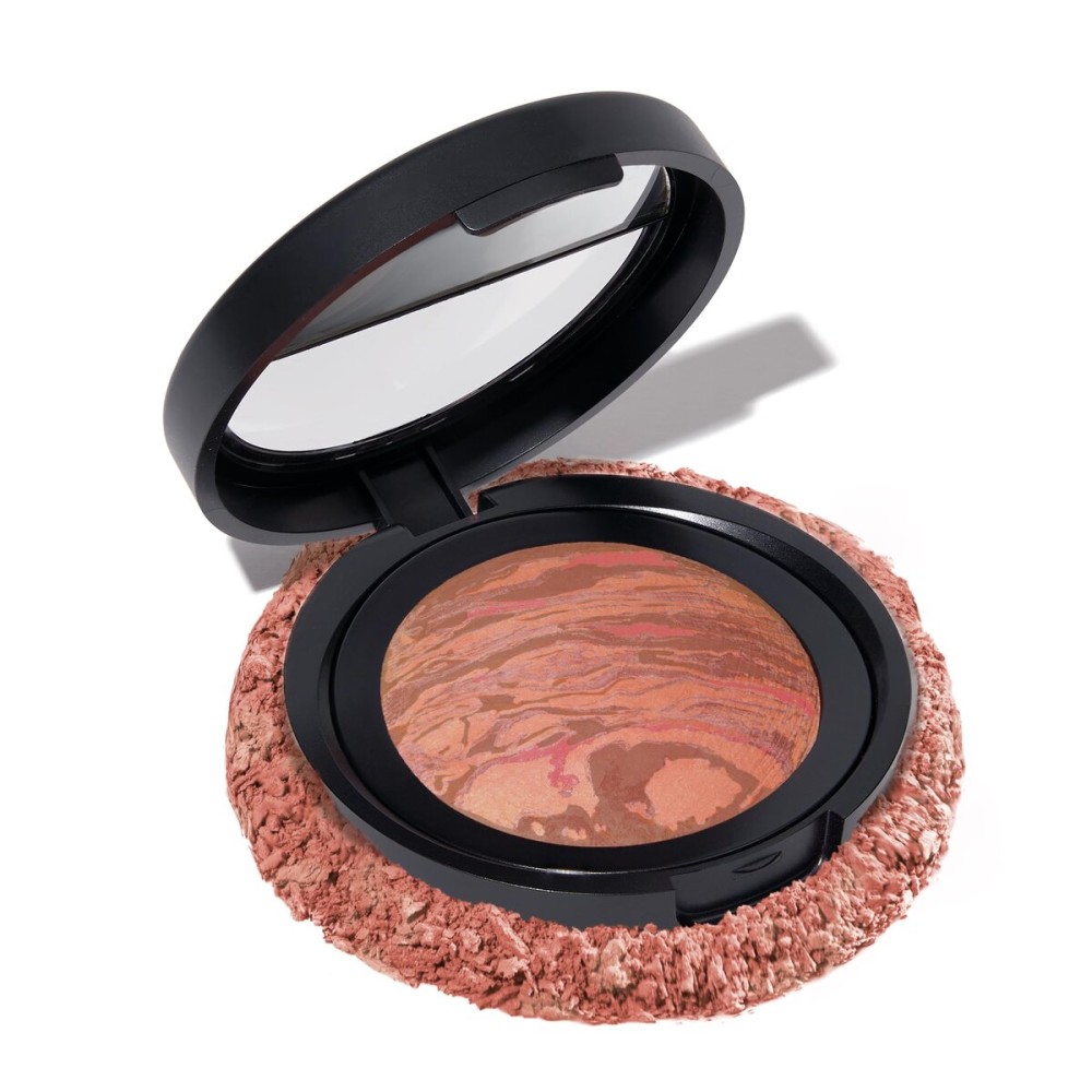 LAURA GELLER NEW YORK Baked Blush-n-Brighten Marbleized Blush for Cheeks - Ros All Day - Natural Finish - Buildable Color