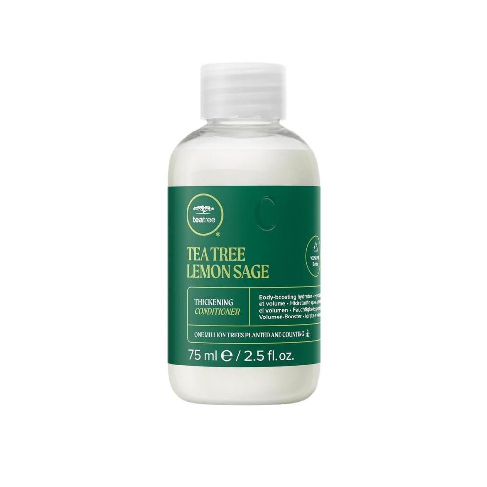 Tea Tree Lemon Sage Thickening Conditioner, Builds Body + Boosts Volume, For Fine Hair, 2.5 fl. oz.