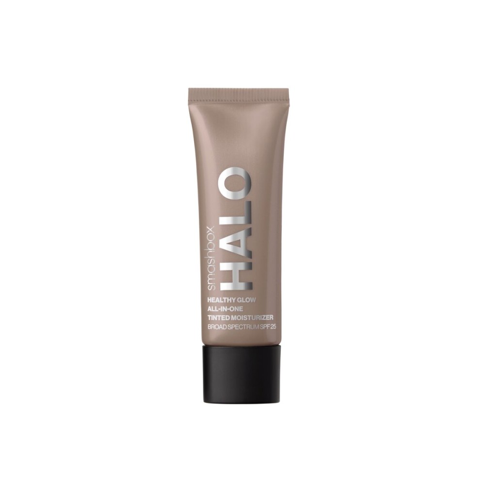 Smashbox Halo Healthy Glow All-In-One Tinted Moisturizer with SPF 25 | Light to Medium Coverage | Hyaluronic Acid, Oil free + Anti Humidity, 0.41 Fl Oz, Tan