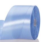 YASEO 2 Inch Sky Blue Solid Satin Ribbon, 50 Yards Craft Fabric Ribbon for Gift Wrapping Floral Bouquets Wedding Party Decoration