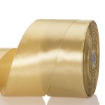 YASEO 2 Inch Champaign Gold Solid Satin Ribbon, 50 Yards Craft Fabric Ribbon for Gift Wrapping Floral Bouquets Wedding Party Decoration