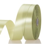 YASEO 1 Inch Spring Green/Fresh Sprout Solid Satin Ribbon, 50 Yards Craft Fabric Ribbon for Gift Wrapping Floral Bouquets Wedding Party Decoration
