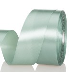 YASEO 1 1/2 Inch Sage Green Solid Satin Ribbon, 50 Yards Craft Fabric Ribbon for Gift Wrapping Floral Bouquets Wedding Party Decoration