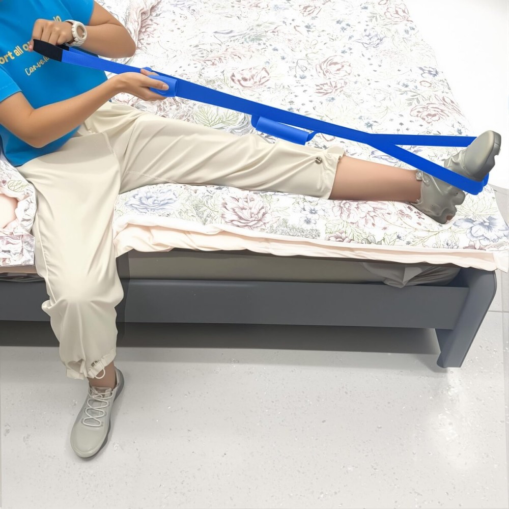 42 Inch Leg Lifter,Leg Lifter After Hip Replacement with Large Foot Loop,Mobility Aid for Disables and Elderly,Leg Lifter Strap for Knee Replacement Recovery Aids(Blue)