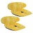 INFANZIA Dry Seat, Car Seat Protector Waterproof Carseat Liner Potty Training Toddlers, Baby and Infants, Piddle Pad for Carseats Strollers (Yellow, 2 Packs)