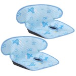 INFANZIA Dry Seat, Car Seat Protector Waterproof Carseat Liner Potty Training Toddlers, Baby and Infants, Piddle Pad for Carseats Strollers (Blue, 2 Pack)
