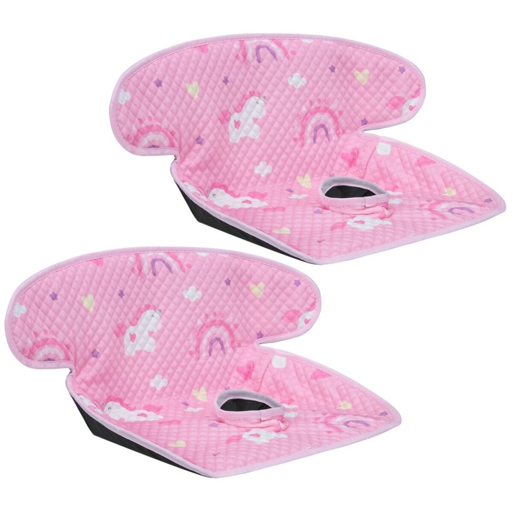INFANZIA Dry Seat, Car Seat Protector Waterproof Carseat Liner Potty Training Toddlers, Baby and Infants, Piddle Pad for Carseats Strollers (Pink, 2 Packs)