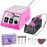 LAVAED Nail Drill Professional Electric Nail File 35000RMP Nail Filer Nails Drill Kit Electric E Filer for Nails with Nail Drill Bits and Sanding Bands and for Acrylic Nail Gel Nail Manicure Pedicure