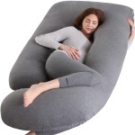 BATTOP Pregnancy Pillow for Sleeping, Full Body Pillow for Pregnancy Women with Removable Cover, 57 Inch Maternity Pillow, Support for Back, Legs, Belly, HIPSBlack Drey