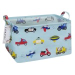 FANKANG Storage Bins, Nursery Hamper Canvas Laundry Basket Foldable with Waterproof PE Coating Large Storage Baskets for Kids Boys and Girls, Office, Bedroom, Clothes,Toys(Rec-Lovely Animals 