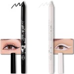 evpct 2Pcs Black & White Color Gel Glitter Eyeliner Pencils Set for Women Waterline Waterproof Smudge Proof lapiz de ojos delineador de ojos contra el agua Eye Liner Makeup