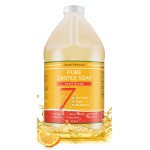 Seven Minerals Pure Castile Soap, Sweet Orange 64oz - No Palm Oil, GMO-Free - Gentle Liquid Soap For Sensitive Skin & Baby Wash - All Natural Vegan Formula with Organic Carrier Oils