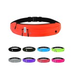 WATERFLY Running Belt Fanny Pack: Runner Marathon Jogging Waist Pack Sport Workout Exercise Fitness Phone Holder Belt for Men Women Jogger Slim Waistband Black