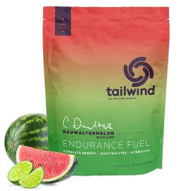 Tailwind Nutrition Endurance Fuel, Carbohydrate & Electrolyte Sports Drink Mix Powder, Gluten-Free, Vegan, Dauwaltermelon, 50 Servings