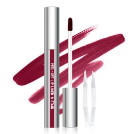 Cilrofelr Peel Off Lip Liner Stain, Long Wear Tattoo Lip Liner with Tweezer, Peel Off Lip Stain with Matte Finish, Long Lasting, Waterproof, Transfer-proof, Highly Pigmented Color (Berry)