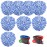 8 Pack RinseClean Spin Mop Replacement Head Refills Compatible with O Ceda RinseClean 2 Tank System, Blue Microfiber Mop Refills for Floor Cleaning