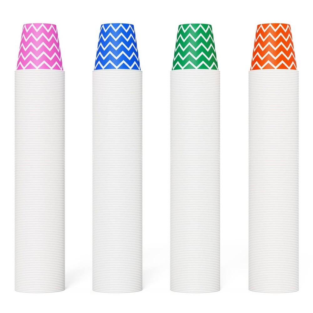 [300Pack] Paper Cups, 3oz Disposable Bathroom Cups, Mouthwash Cup, Cold Disposable Drinking Cup for Party, Picnic, BBQ, Travel, and Event (Strip)