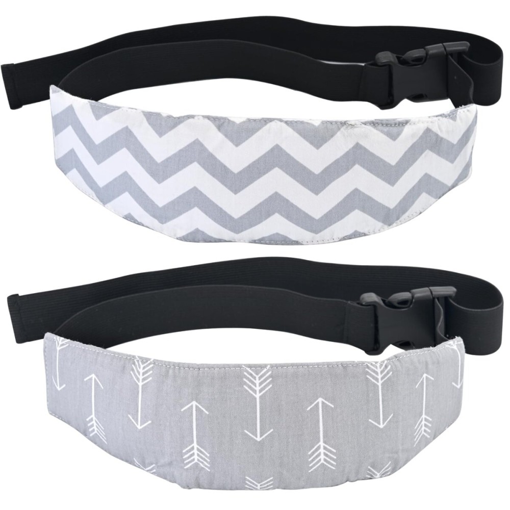 Luckyiren Head Support for Baby Car Seat, Straps with Pillow Support Band, Neck Relief Headrest for Stroller, Slumber Sling Sleep Positioner for Toddler Infants Child Children Kids