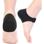 Thicker Heel Cushion Cups for Heel Pain & Plantar Fasciitis Relief - 2 Pairs, Heel Supports Inserts with Pressure Sore Protection