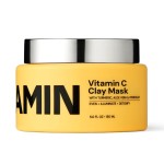 Gleamin Vitamin C Clay Mask for Dark Spots, Turmeric Clay Face Mask Skin Care, Deeply Cleanses & Refines Pores, Brightens Uneven Tone and Helps Improve Post-Blemish Scarring & Texture - 5 Oz