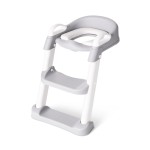 Potty Seat Trainer with Step Ladder, Soft, Cushioned Seat, Adjustable, Collapsible for Storage
