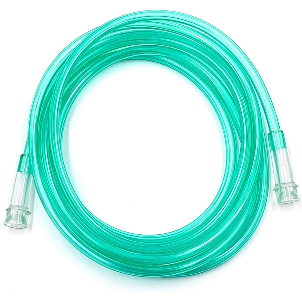 ResOne 5pk 14Ft Oxygen Supply Tubing, Crush Resistant, Standard Connectors for Nasal Cannulas - Green